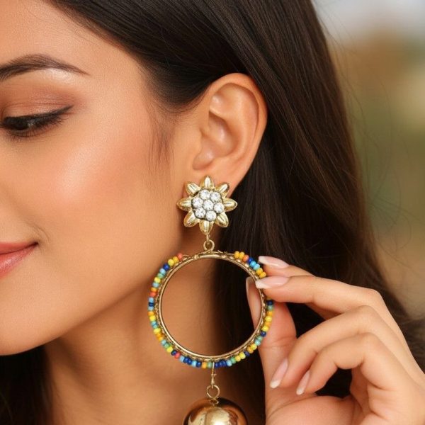 Multicolor Lace JHUMKI