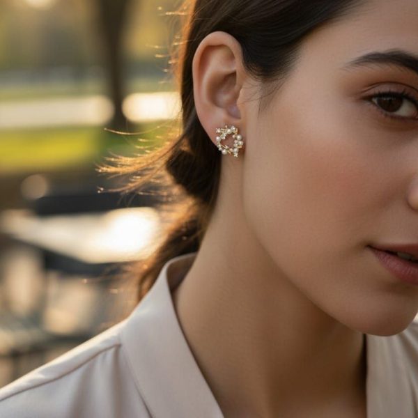 UNIQUE PEARL STUDS