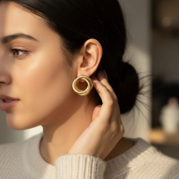 CIRCLE IN CIRCLE EARRINGS