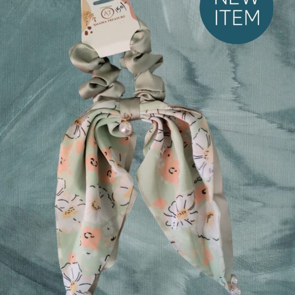 RETRO SHADOW PEARL HAIR TIE