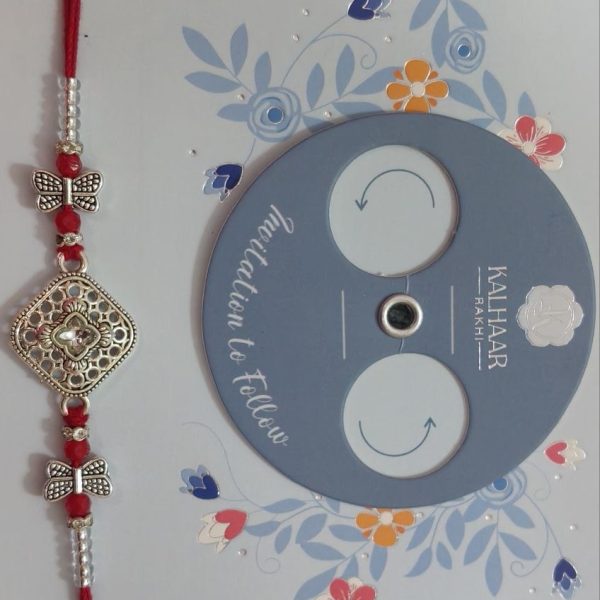 Kalhaar red metallic  rakhi