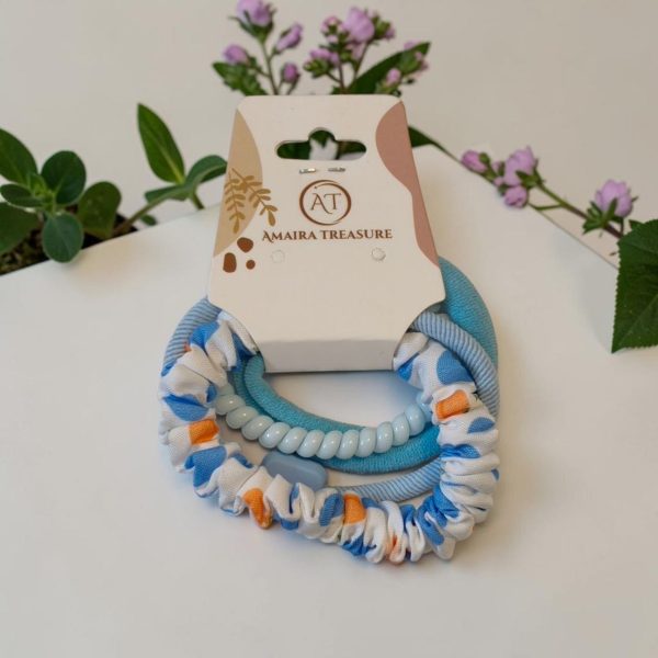 SET OF 4 STYLE  HAIR TIES (PRICE PER SET)